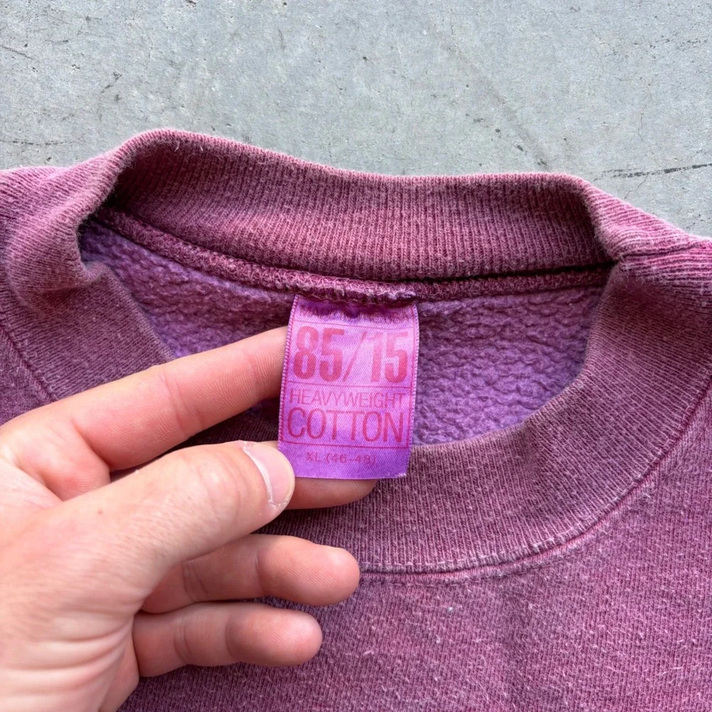 Vintage Colorado Graphic Sweatshirt Mens XL Heavyweight Cotton Plum Geometric